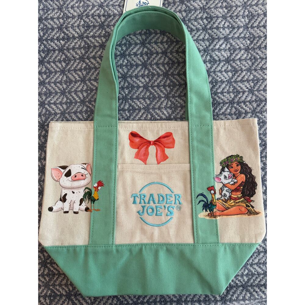 Disney Moana Pua and Hey Hey Custom Made Trader Joes Mini Tote One of a Kind